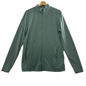 Coolibar Full Zip Strickjacke Herren Medium Grün UPF 50 Stretch Bambus Taschen - Bild 1 von 10