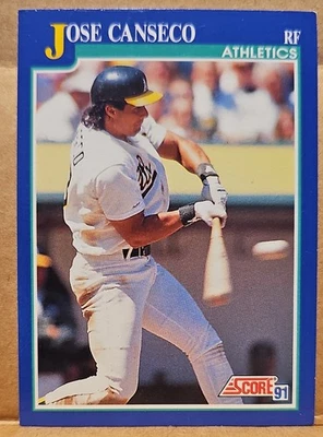 1991 Score - Jose Canseco #1. See description for bonus cards  - Image 1 of 2