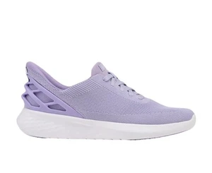 Kizik Athen Damenschuhe 8 flieder lila Strick Mesh niedrig freihändig Slipper Spitze - Bild 1 von 9