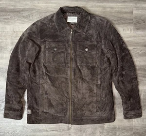 Cody James Western Cowboy Lederjacke Braun Größe Medium M Authentic Full Zip - Bild 1 von 6