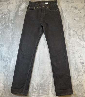 VTG Levis 505 Jeans Mens 29x34 (29x34) Black Straight Leg Denim USA Made 90s - Image 1 of 4