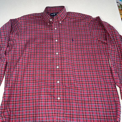 Ralph Lauren  Mens Button Down 16 34/35 Red Long Sleeve 100% Cotton BIN K284 - Image 1 of 4
