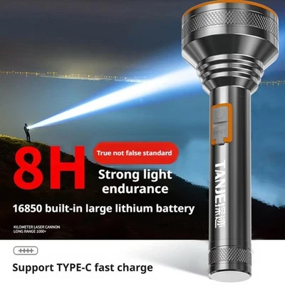 High-power LED Torch Flash Light Waterproof Super Bright USB charging fast M4N5 - Bild 1 von 4