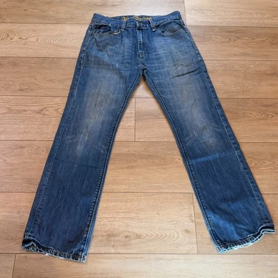 VTG Fox Racing Jeans Mens Blue Denim 32 Relaxed Straight Grunge Moto Y2K READ - Image 1 of 4