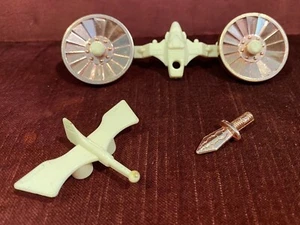 VINTAGE MEGO TAKARA MICRONAUTS PINK ACROYEAR ACTION FIGURE ORIGINAL WEAPONS SET! - Picture 1 of 3