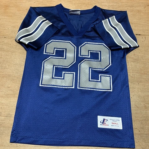 Emmitt Smith 22 Dallas Cowboys Vintage Logo Athletics Jersey Youth Women Sm (8) Cover