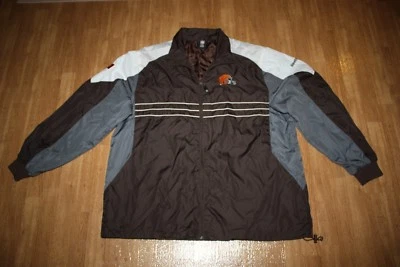 Reebok Cleveland Browns NFL Team Apparel SI Jacket Windbreaker Mens Size XL - Image 1 of 4