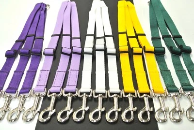 Deluxe 3 Way Dog Lead Splitter Adjustable 20mm Strong Webbing In Various Colours - Image 1 of 4