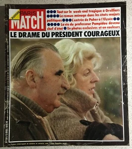 Old french magazine Paris Match n°1301 du 13/04/1974 Pompidou - Picture 1 of 2