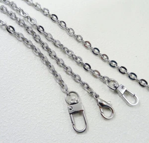 Replacement Metal Purse Chain Strap Handle Shoulder Bag Handbag Silver #Q - Picture 1 of 4