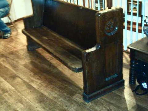Church Pew Bench From Synagogue Cover