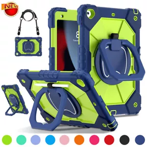 360 Rotating Rugged Case Cover Stand For iPad 5th 6th 7th 8th 9th 10th 11th Gen - Picture 1 of 65
