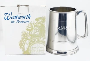 MIB Pewter New Masonic Samaritan Fund Glass Bottomed Compass Etched - Picture 1 of 4