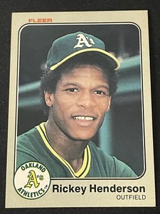 1983 Fleer #519 Rickey Henderson - Picture 1 of 2