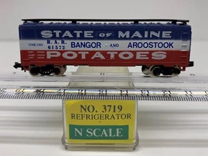Model Power N #61572 Bangor & Aroostook STATE OF MAINE #3719 40' Reefer Car - Picture 1 of 11