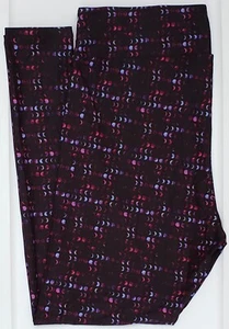 OS LuLaRoe One Size Leggings Cute Purple Blue Pink Fish scale Confetti Q10 - Picture 1 of 6