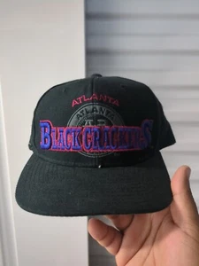 Vintage Atlanta Black Crackers Hat Cap Acrylic Wool Negro League Baseball A38 - Picture 1 of 8