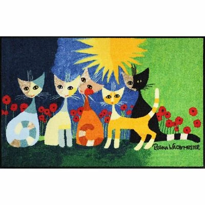 Rosina Wachtmeister Fußmatte waschbar Una bella compagnia 75x120 cm - Bild 1 von 4