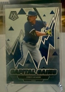 2022 PANINI MOSAIC BASEBALL CAPITAL GAINS COREY SEAGER RANGERS CG-4