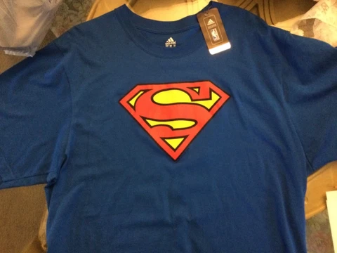 adidas superman dwight howard t shirt 2xl 100% cotton Cover