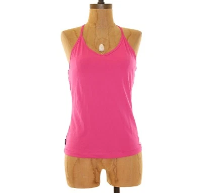 Adidas Yoga Halter Ajustado Top Talla M Elastizado Incorporado Sujetador Rosa Activo Usado en Excelente Condición B86 Foto 1 de 2