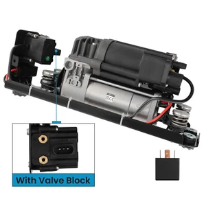 Compresor de suspensión neumática con válvula + relé para BMW Serie 5 F11 F07 Serie 7 F01 F02 - Imagen 1 de 11