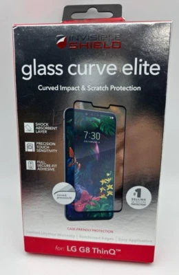 Zagg Invisible Shield Glass Curve Elite LG G8 ThinQ Tempered Screen Protector - Image 1 of 4