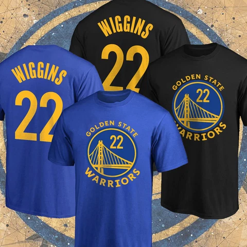 Andrew Wiggins Golden State Basketball Name & Number T-Shirt S-5XL Gift Fan Cover