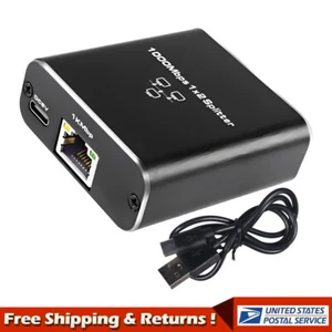 Ethernet Splitter 1 to 2 High Speed 1000Mbps, Gigabit Ethernet Splitter Adapter - Picture 1 of 14