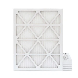 20x25x1 MERV 13 Pleated AC Furnace Air Filters.  6 Pack.  Made in USA. - Picture 1 of 4