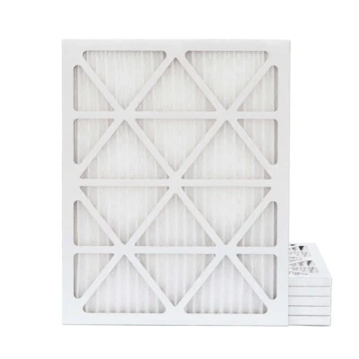 GLASFLOSS 20x25x1 MERV 13 Pleated AC Furnace Air Filters. 6 Pack. Made in USA.
