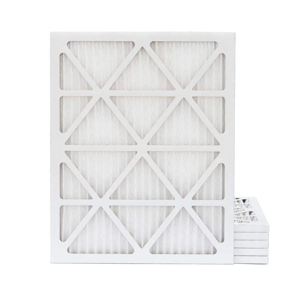 GLASFLOSS 20x25x1 MERV 13 Pleated AC Furnace Air Filters. 6 Pack. Made in USA.