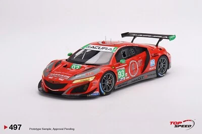 ACURA NSX GT3 EVO22 NO.93 EDGE MOTORSPORTS WTRANDRETTI - TOPSPEED TS0497 1/18 - Image 1 of 4