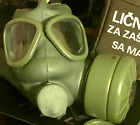 Yugoslavian / Serbian M-1 Gas Mask Set W/ Carry Bag And 60Mm Filter  *_-_
