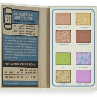 Makeup Revolution X Monsters University Card Eyeshadow Palette Mike&Sulley Scare - Image 1 of 4
