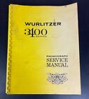 Original WURLITZER 3400 Series Phonograph Jukebox Service Manual Read Vintage B