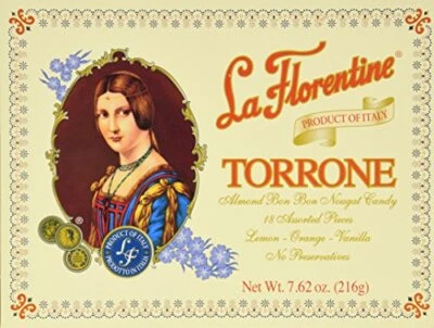 La Florentine Torrone Traditional Nougat Candy Assorted 18 Pieces Pack of 1 - Image 1 of 4