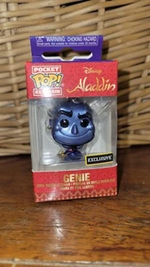 Hot Topic Exclusive Disney’s Aladdin Metallic Genie Funko Pocket Pop Keychain - Picture 1 of 7
