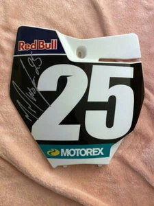 MARVIN MUSQUIN signiert #25 FAHRRAD Nummernschild - coa - TOMAC, ROCZEN, JETT - Bild 1 von 2