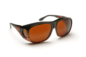 Eschenbach Solar Shields Sun Glasses Large Amber Filter - Low Vision, No Glare - Picture 1 of 2