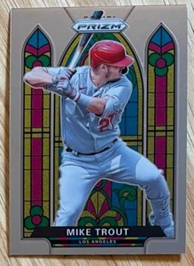 MIKE TROUT, 2021 PANINI PRIZM "STAINED GLASS" CARD IN MINT CONDITION ! - Picture 1 of 1