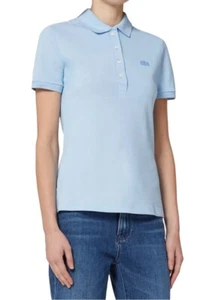 Lacoste Slim Fit Polo Woman's Top | Sz 36, Baby Blue, Collar, Crocodile - Bild 1 von 14
