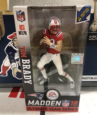 Tom Brady Patriots McFarlane EA Sports Madden 18 Ultimate Team Series 1 Figure Cover