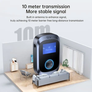 Für HFP,A2DP,AVRCP Bluetooth Auto-Audio-Adapter mit LED-Digital-Großbildschirm - Afbeelding 1 van 13