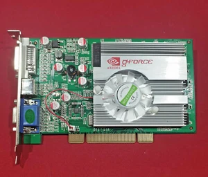 New NVIDIA GeForce FX5500 256MB SVGA & DVI-I PCI Video Graphics Card Dual Head - Picture 1 of 4