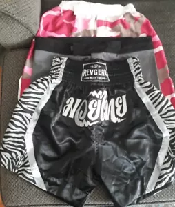Revgear Muay Thai Womens Shorts Lot Xl Plus Camo And Charcoal Shorts Never Worn - Picture 1 of 6