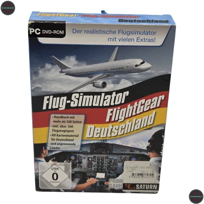 Flug Simulator FlightGear Deutschland PC CD-Rom Spiel CIB - Bild 1 von 4
