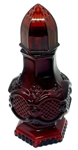 Vintage Avon 1876 DARK RED Cape Cod Salt Shaker Charisma Cologne EMPTY - Picture 1 of 4