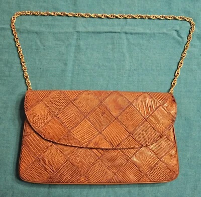 BOLSO DE HOMBRO/BOLSO CLUTCH VINTAGE MORLE GENUINO PIEL DE SERPIENTE - EXCELENTE ESTADO. Foto 1 de 4