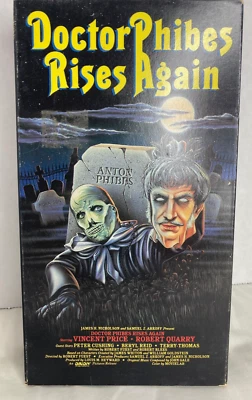 Doctor Phibes Rises Again (VHS, 1985, Vestron) Vincent Price, Robert Quarry - Image 1 of 4